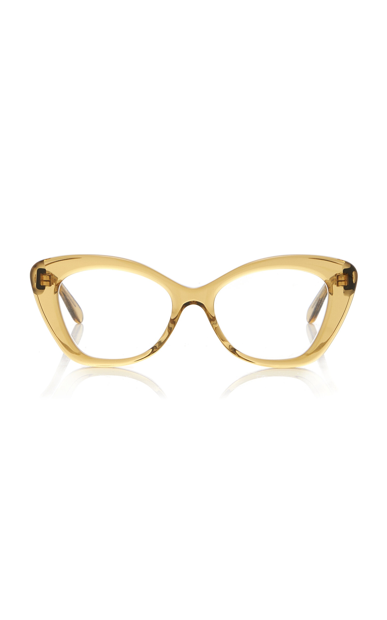 Curvy Cat-Eye Acetate Glasses green - 1