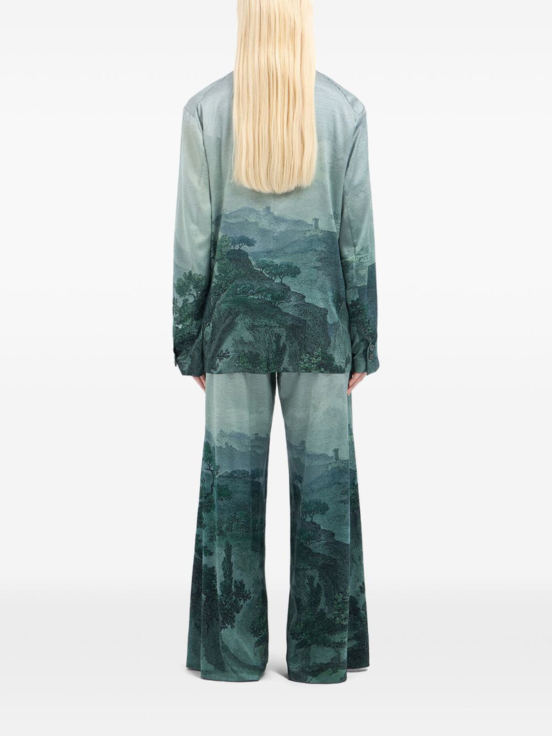 Adastrgum double-breasted landscape-printed jacket 4