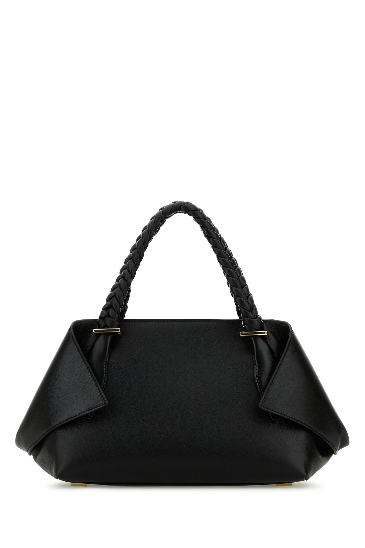 Black leather medium handbag - 3