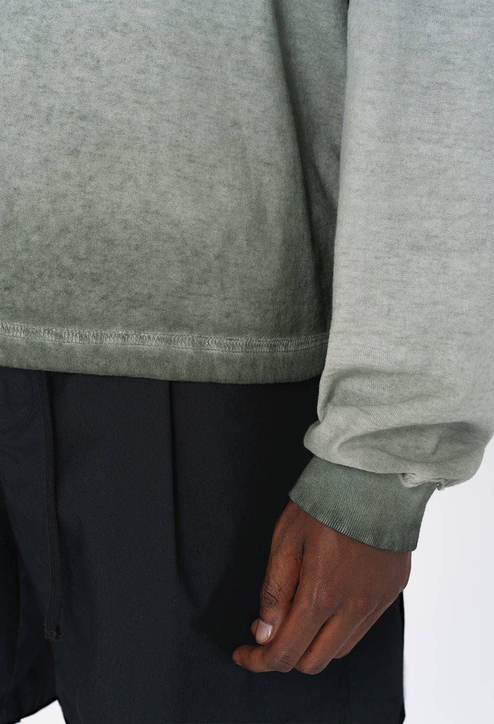REVERSED CROPPED LS TEE - 7