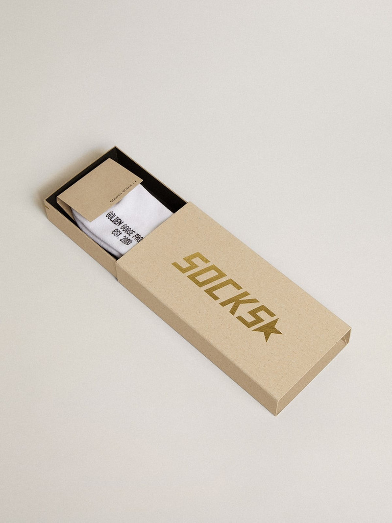 Golden Goose Cotton socks with distressed finishes, knee-high effect outlook