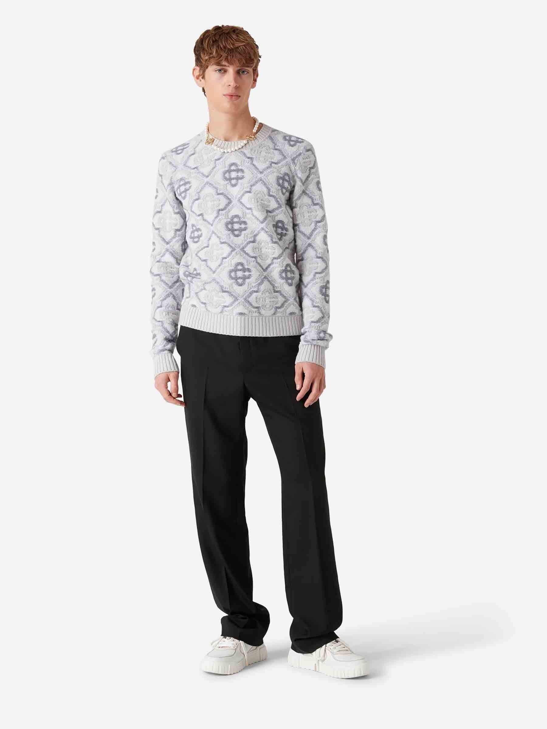 MONOGRAM KNIT SWEATER - 3