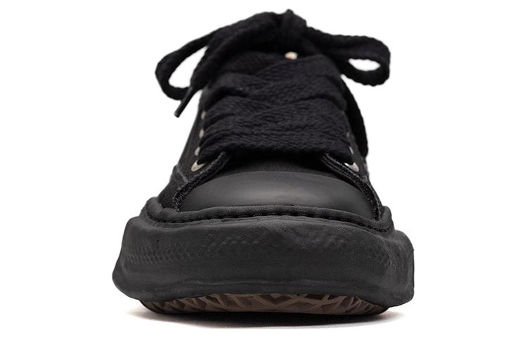 Maison MIHARA YASUHIRO PETERSON OG Sole Canvas Low-top Sneaker 'Black' A01FW702-BLKBLK - 4