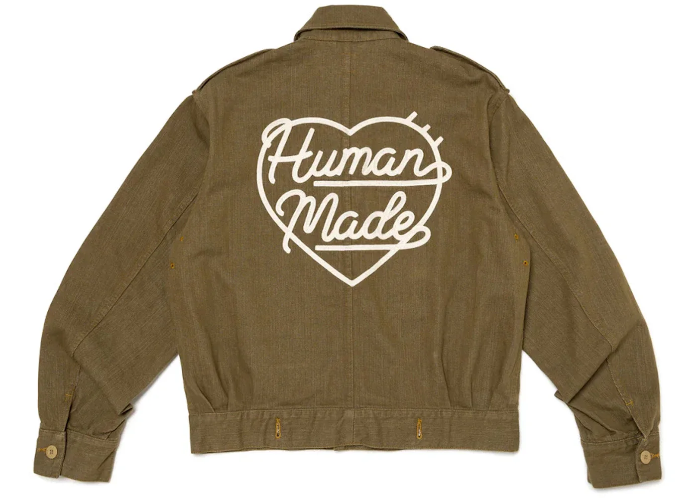 Human Made Military Denim Jacket Olivedrab - 1