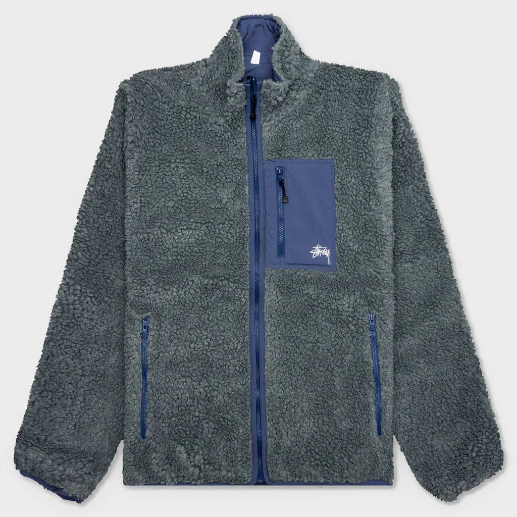 SHERPA REVERSIBLE JACKET - BLUESTONE - 1
