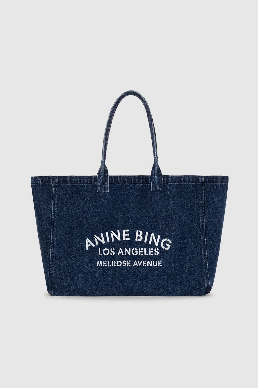 Leo Denim Tote - Ink Blue - 1