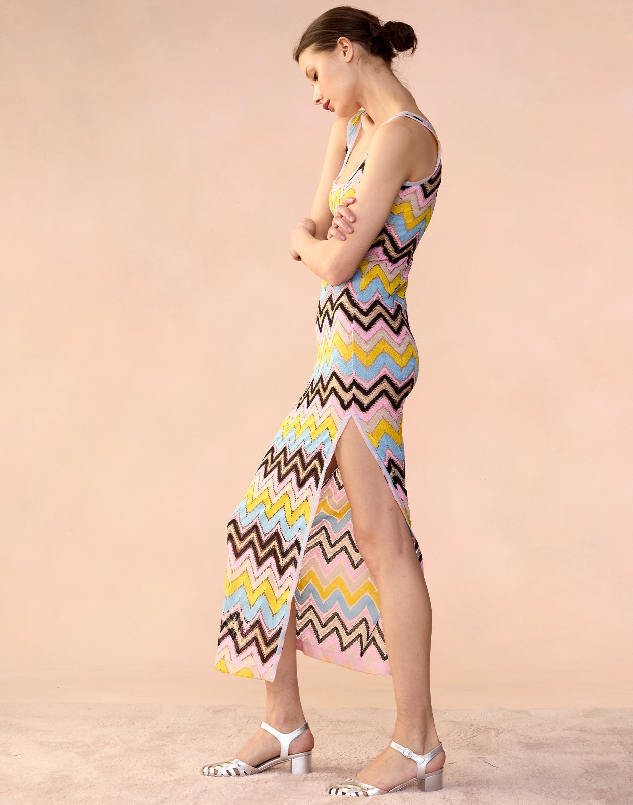 Zigzag Knit Dress - 4