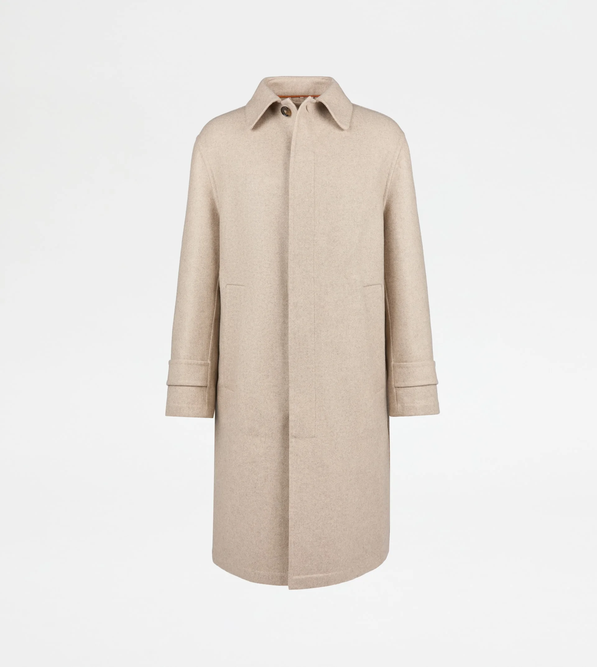 COAT IN DOUBLE CASHMERE - BEIGE - 1