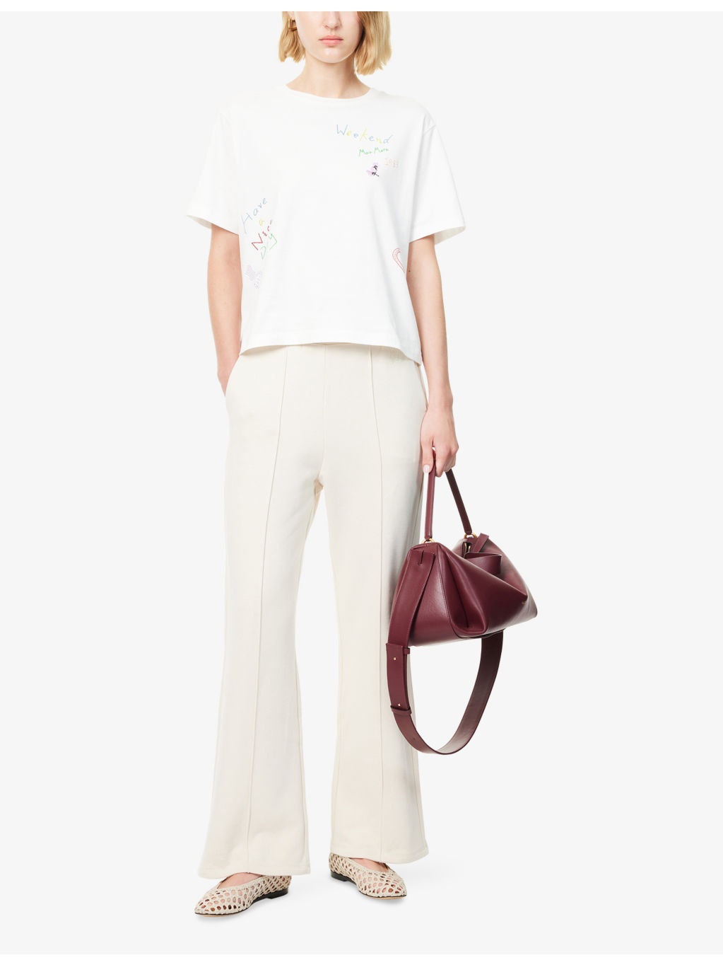 Folk Straight-Leg Cotton-Blend Jogging Bottoms - 2