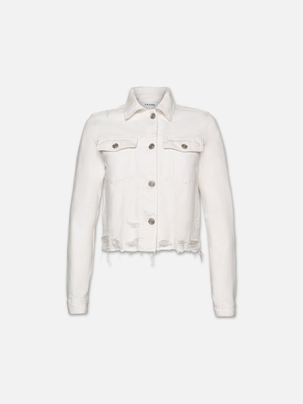 Le Vintage Jacket in White Rips - 1
