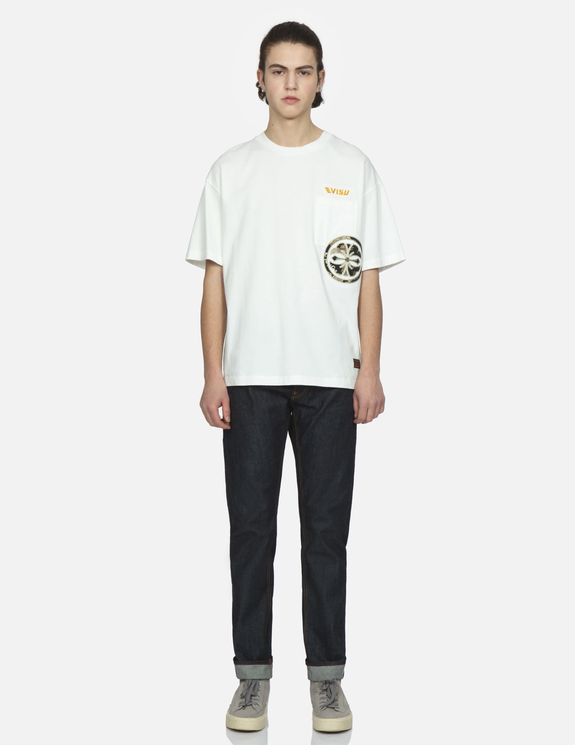 Eagle-pattern Daicock Embroidery Slim-Fit Jeans #2010 - 6