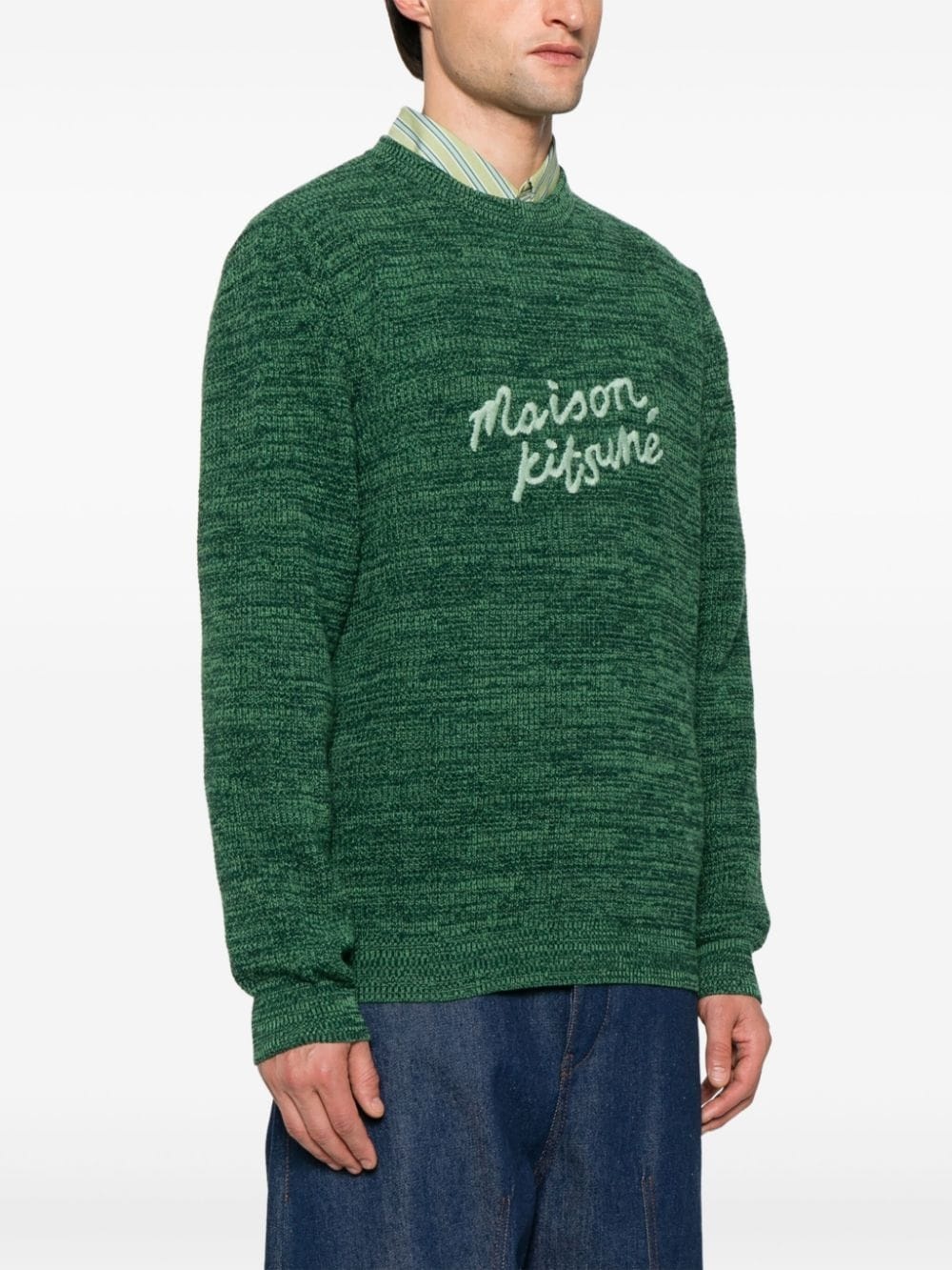 logo-embroidered sweater - 3