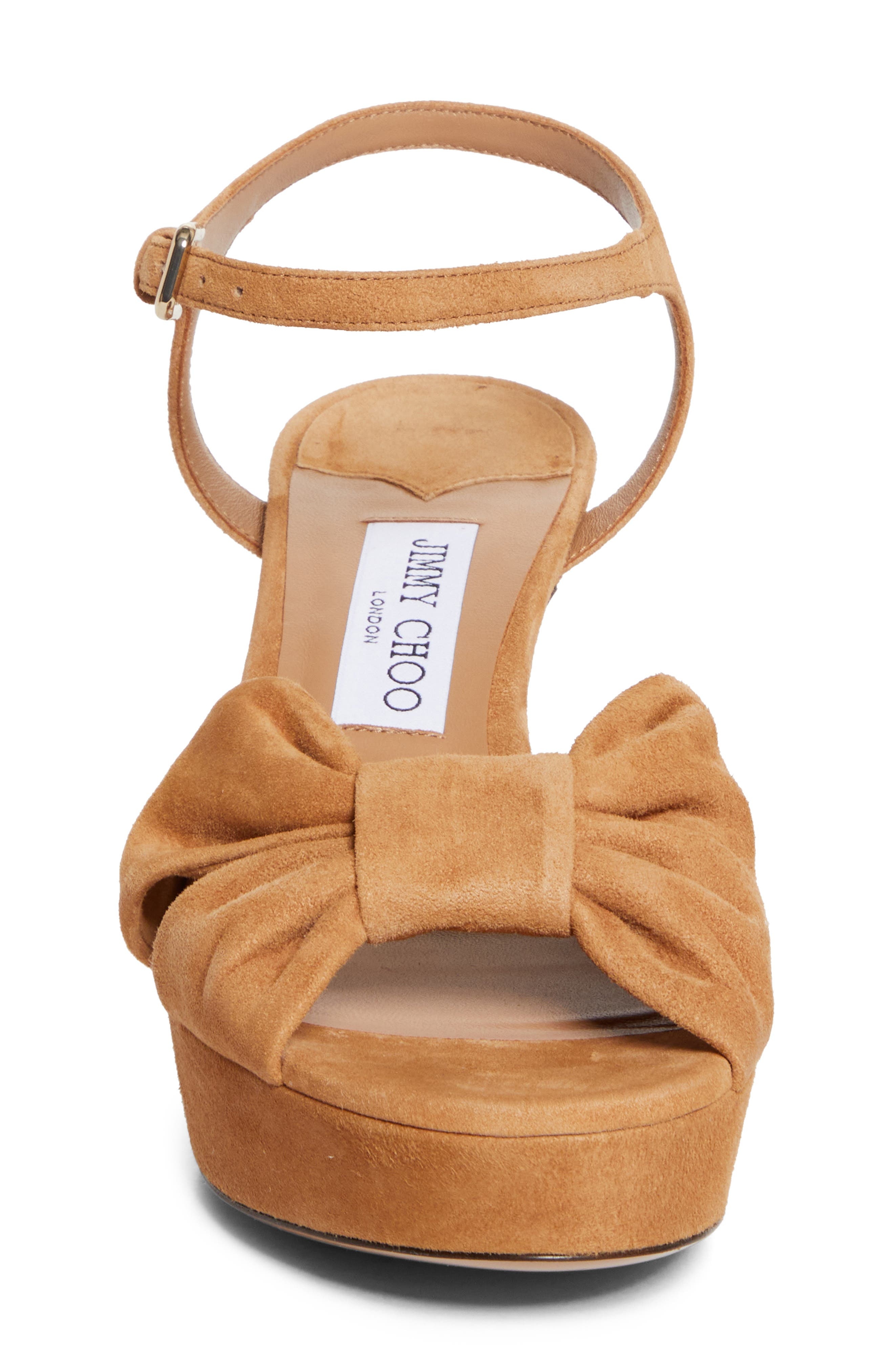 Jimmy Choo Heloise Platform Sandal in Biscuit at Nordstrom - 4