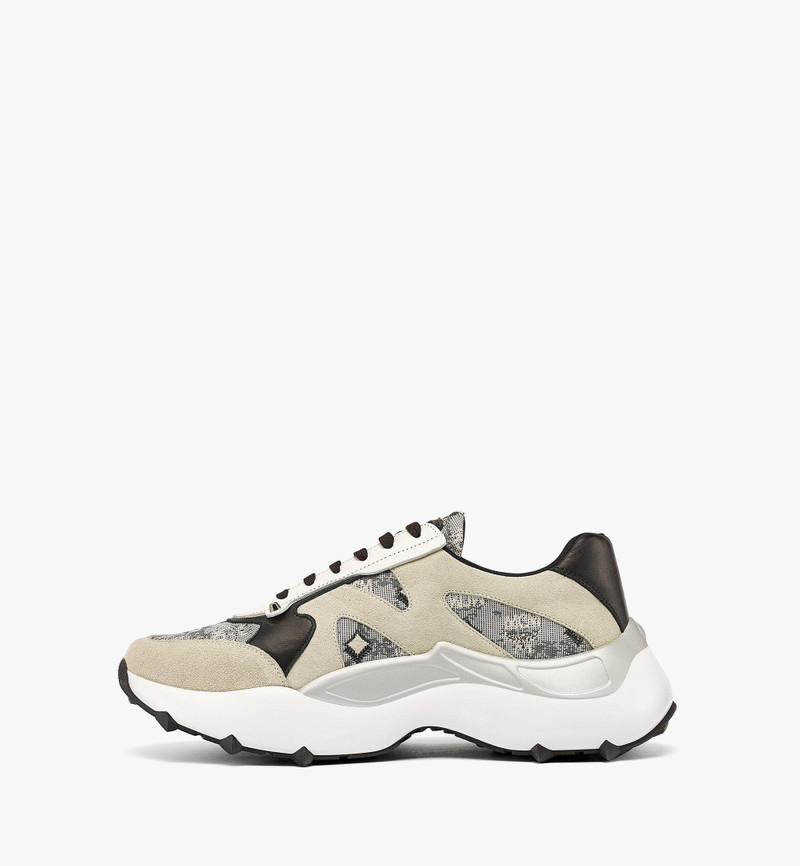MCM Men’s Skystream Sneakers in Studded Vintage Monogram Jacquard outlook