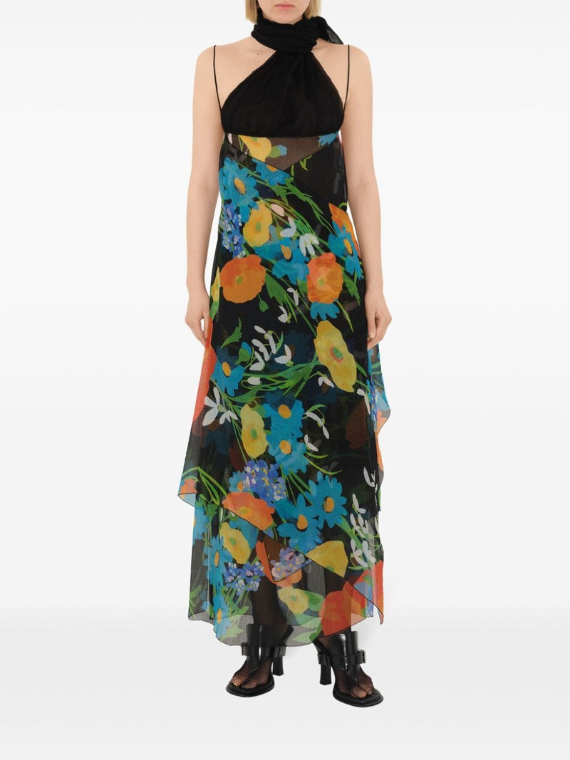 Burberry Poppy Garden halterneck dress outlook
