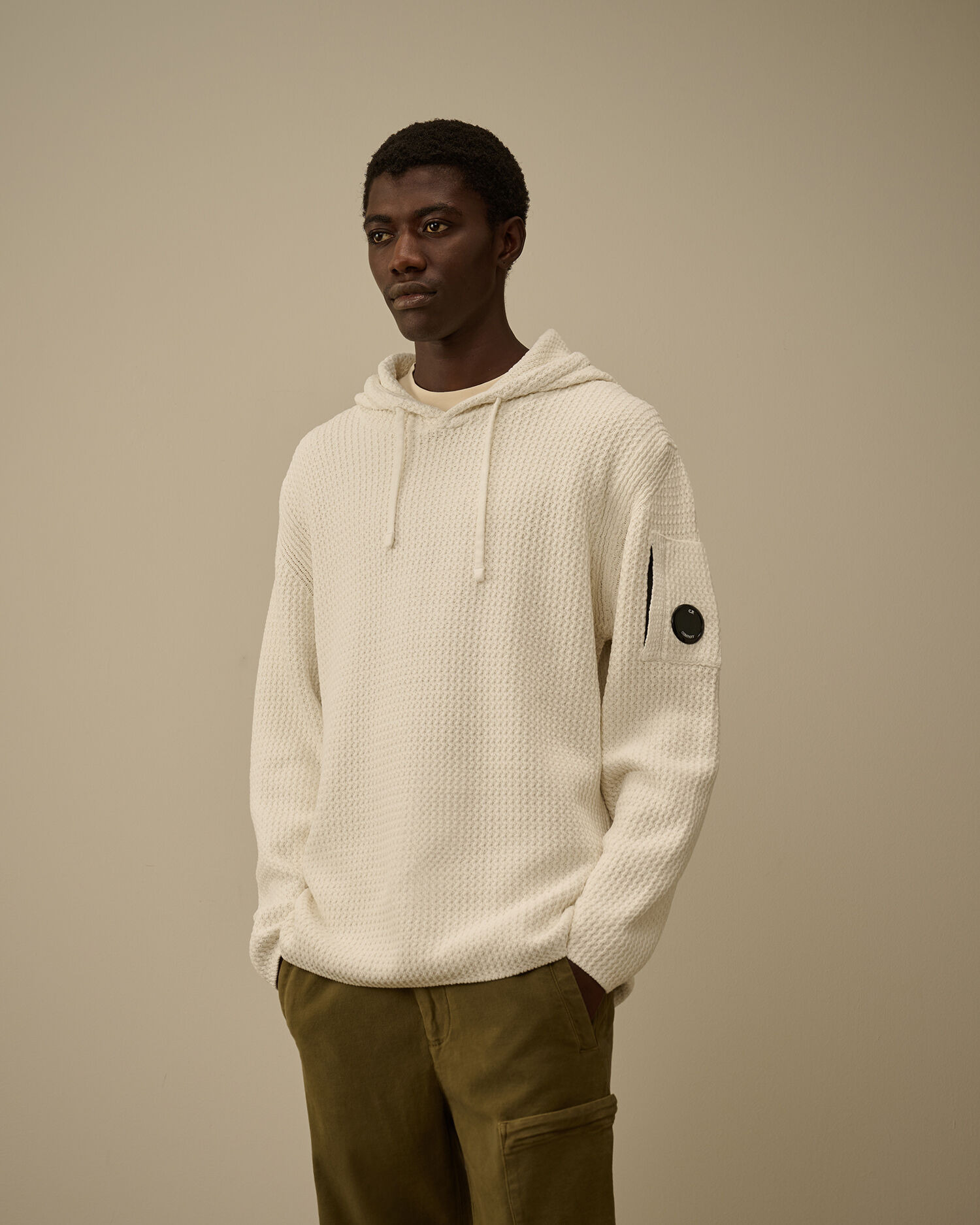 Cotton Chenille Hooded Sweater - 3