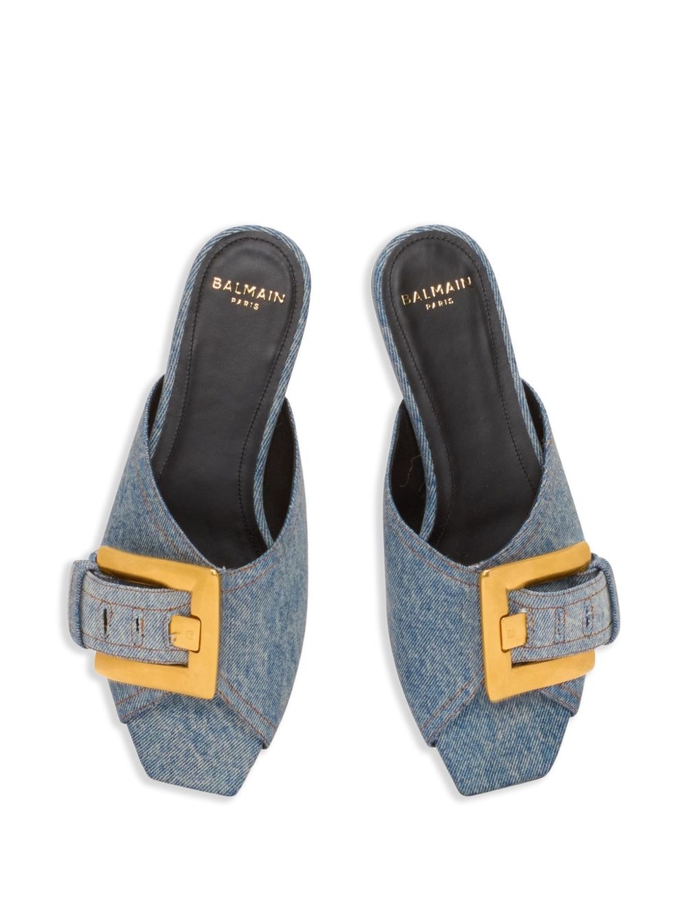 Anthem flat denim sandals - 4