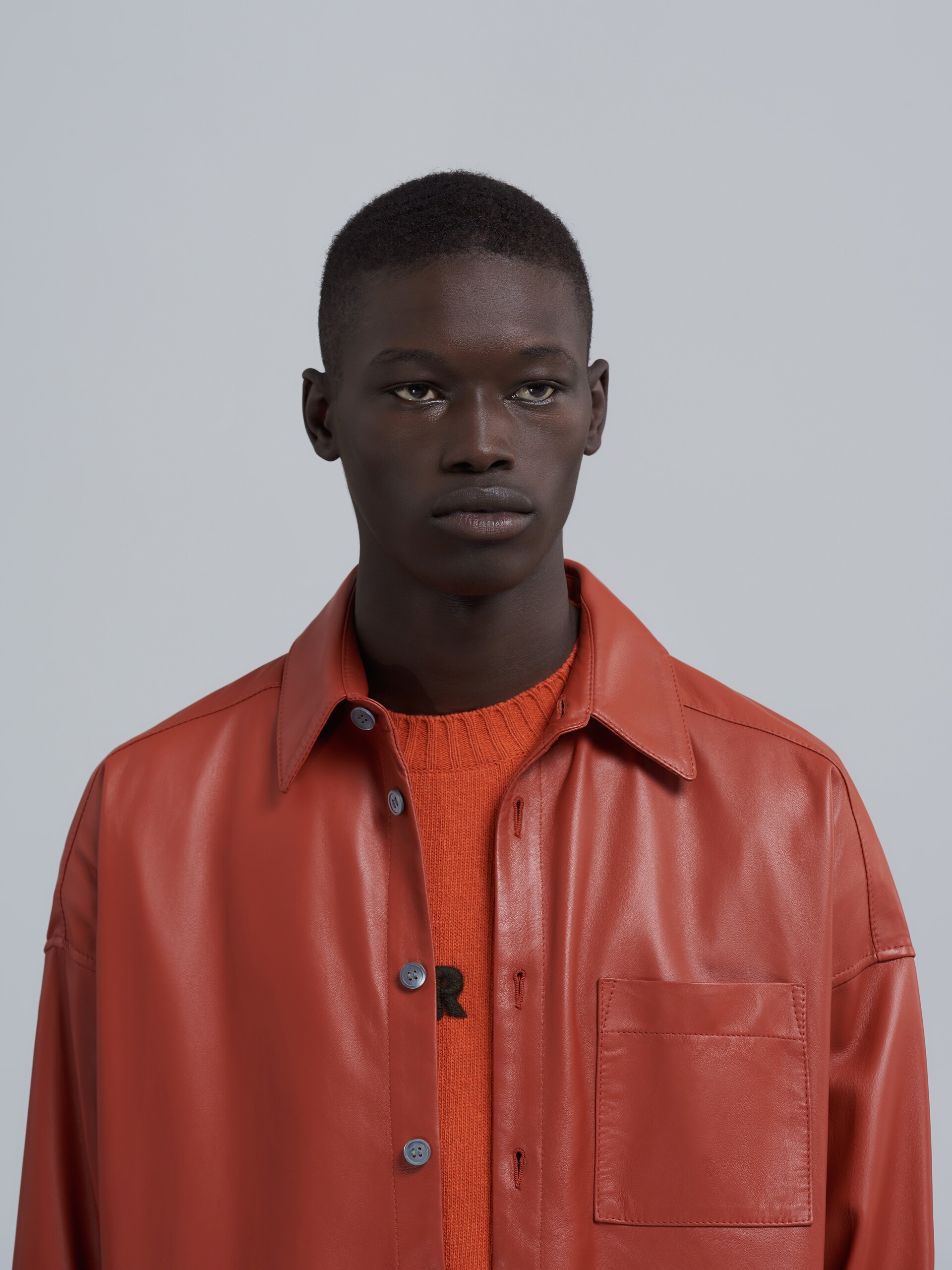 SOFT LAMB LEATHER SHIRT - 4