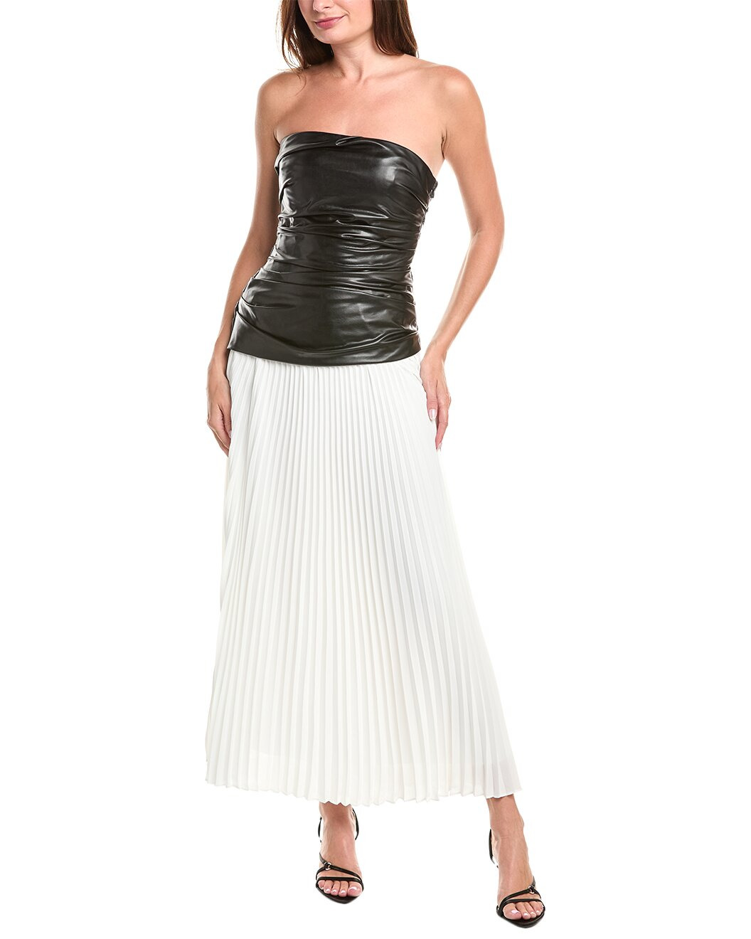 SIMKHAI Arie Strapless Bustier Midi Dress - 1