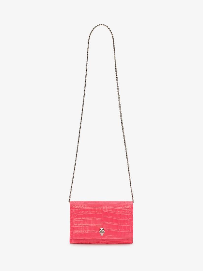 Small Skull Bag in Neon Pink - 5