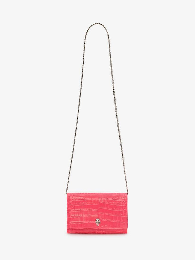 Small Skull Bag in Neon Pink 5
