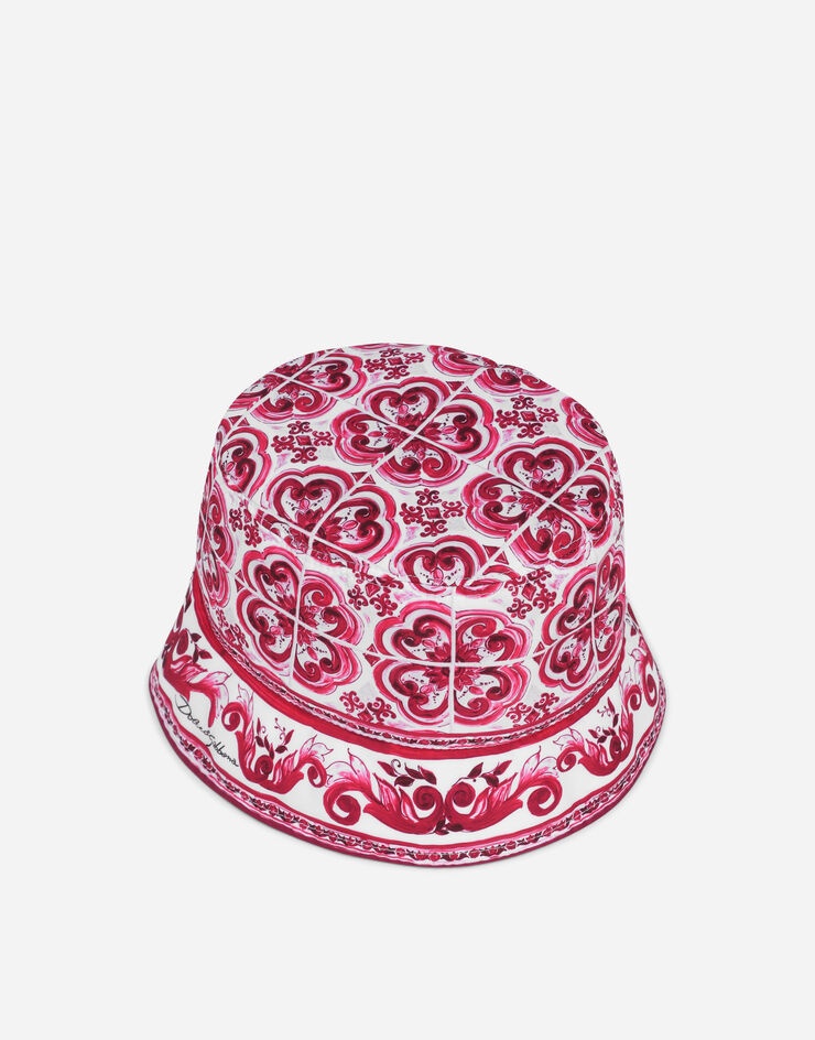 Bucket hat with Majolica print - 2