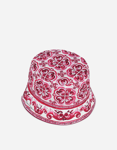 Dolce & Gabbana Bucket hat with Majolica print outlook
