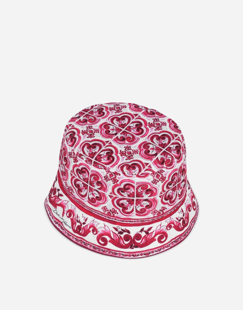 Dolce & Gabbana Bucket hat with Majolica print outlook