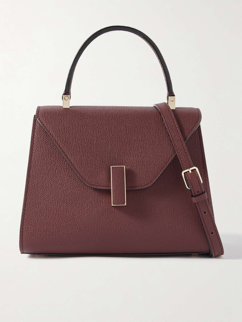 Iside mini textured-leather shoulder bag - 1