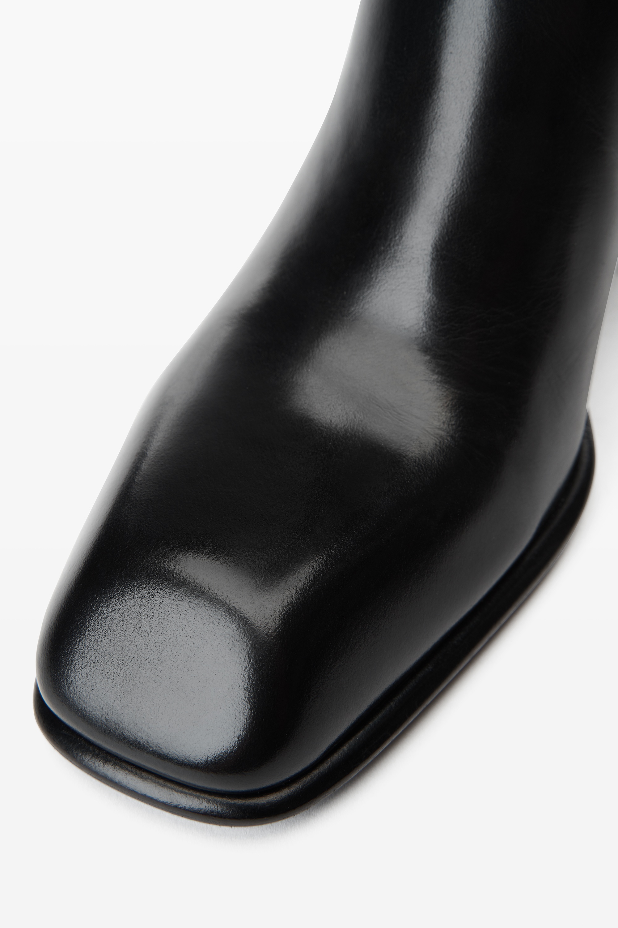 throttle 95mm knee-high boot in leather - 4
