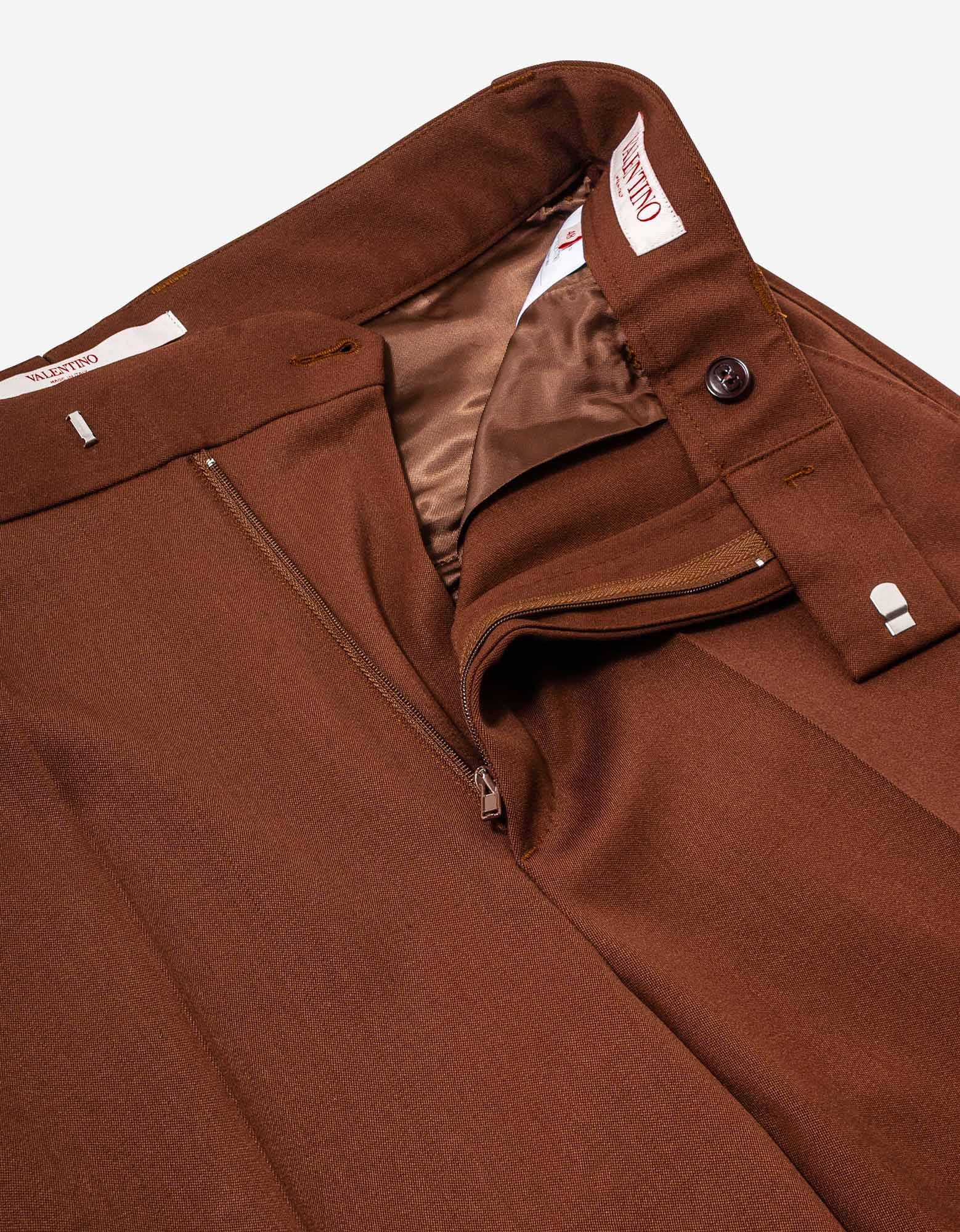 Brown Wool Trousers - 5