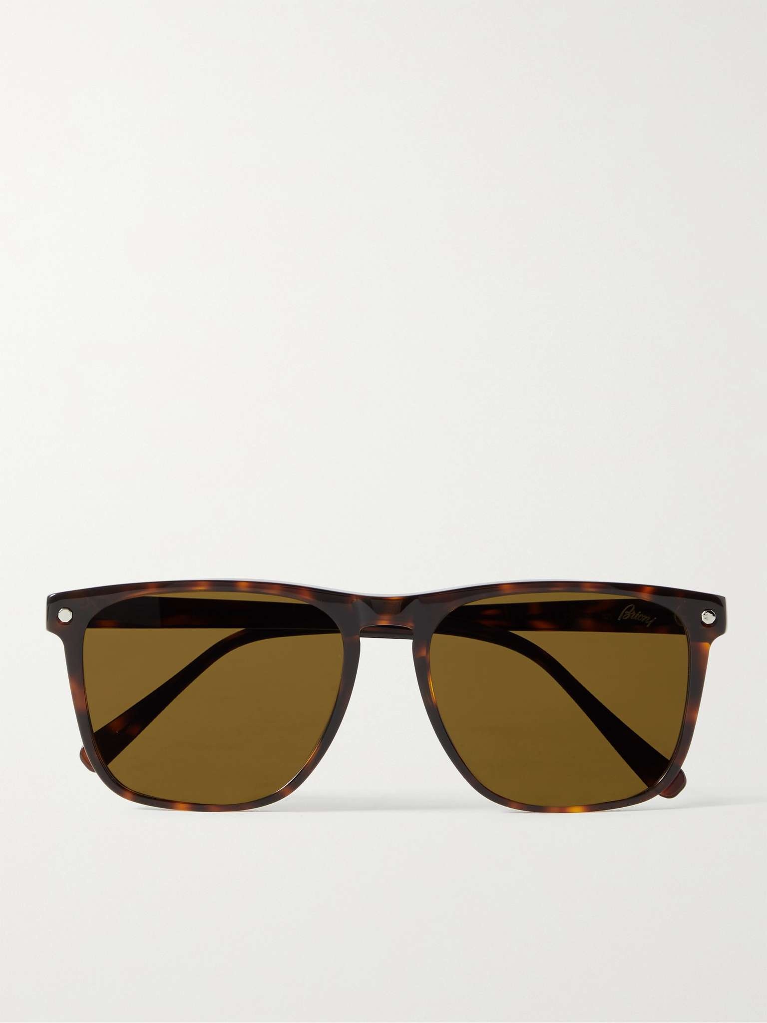 Square-Frame Tortoiseshell Acetate Sunglasses - 1