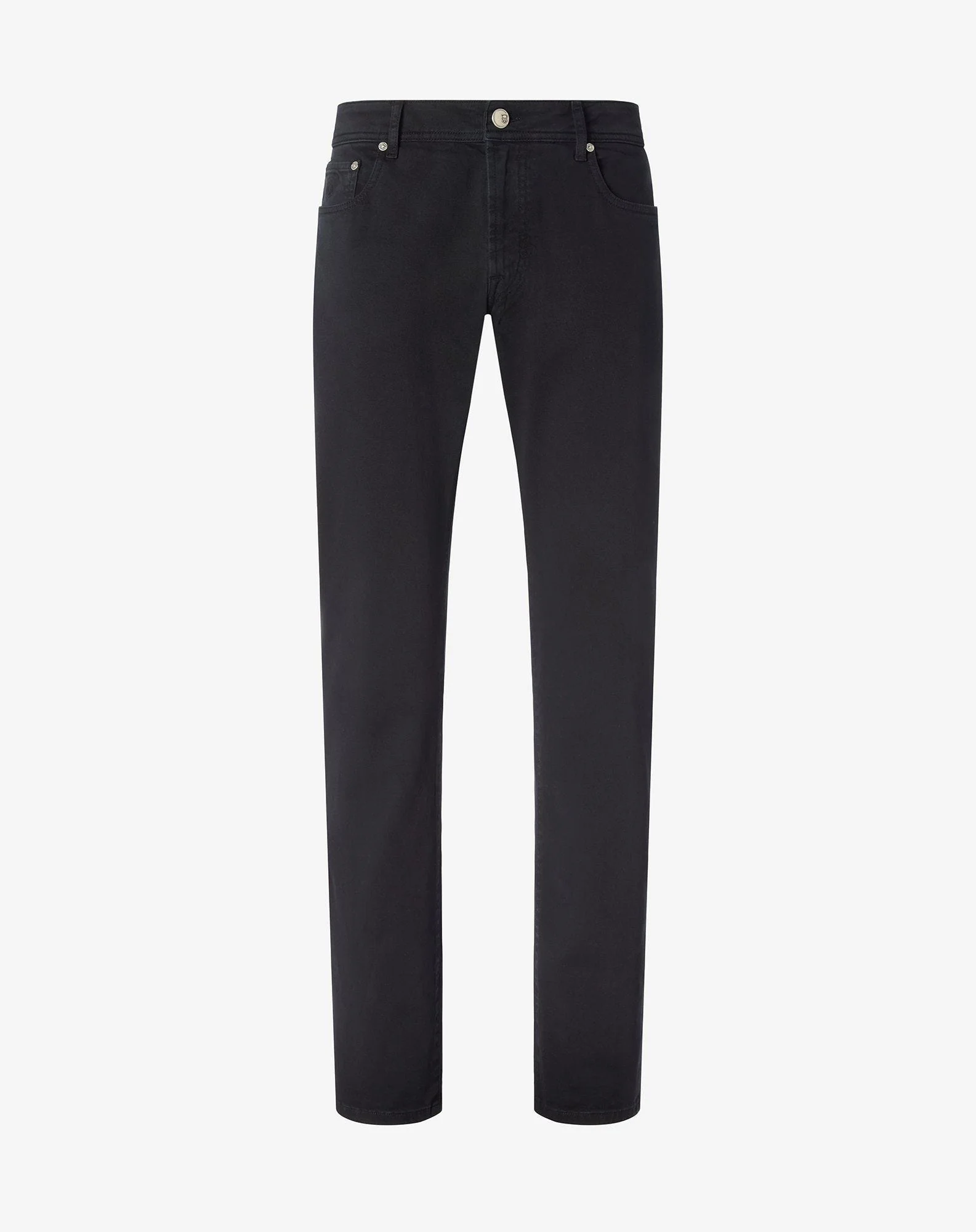 Black stretch cotton jeans - 1