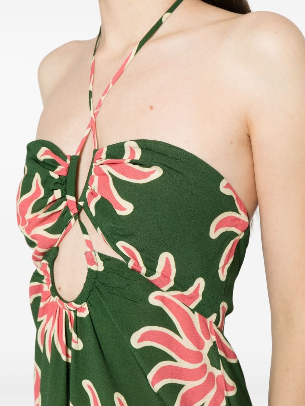 Roge graphic-print midi dress - 5
