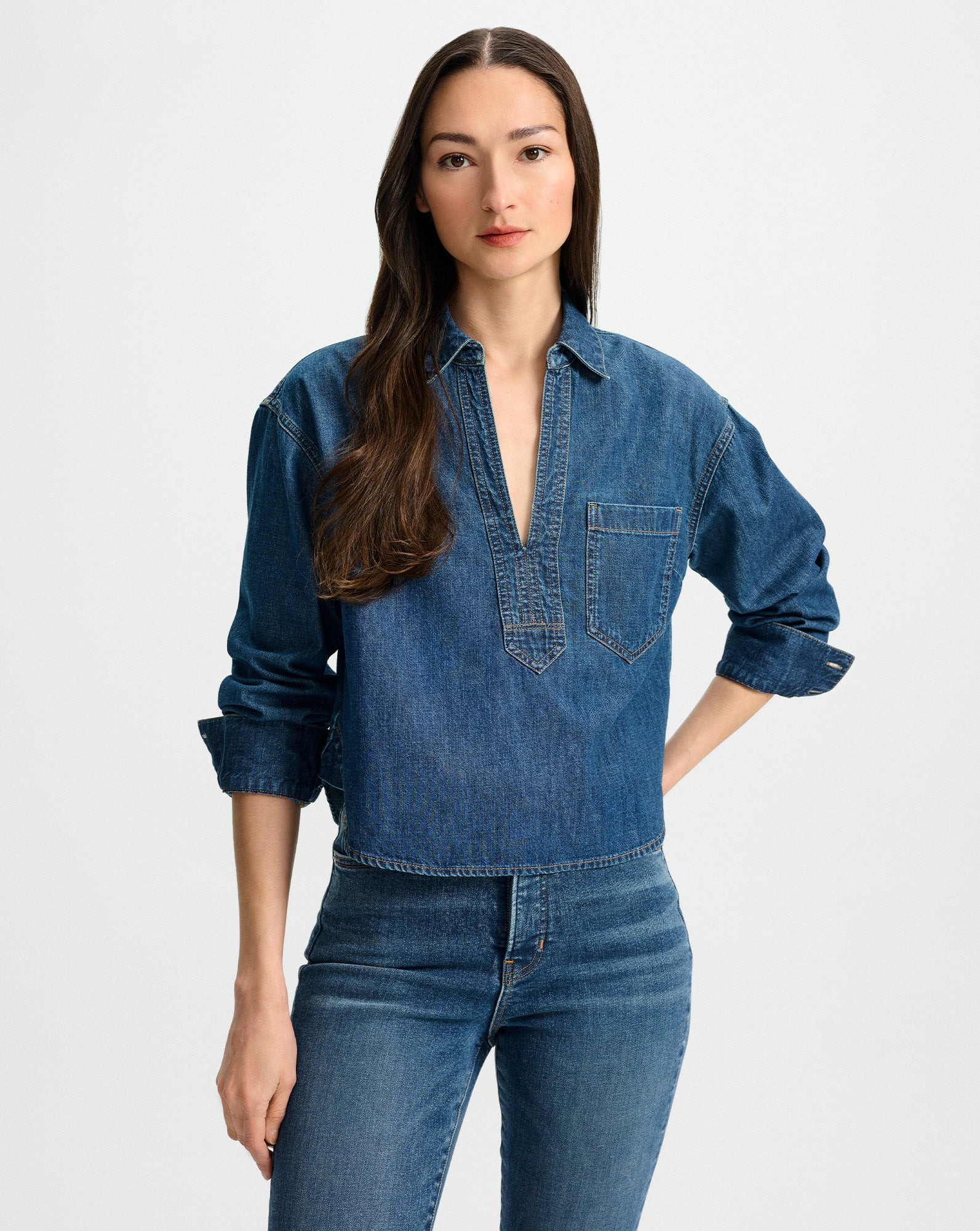 KHAI DENIM BLOUSE - 4
