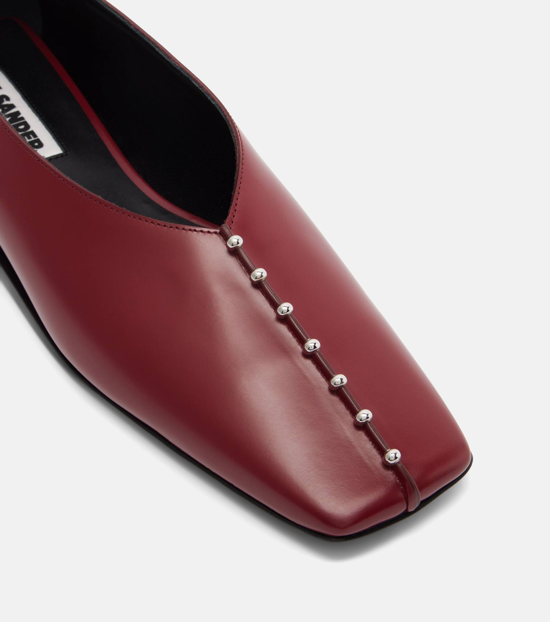 Embellished leather ballet flats - 5