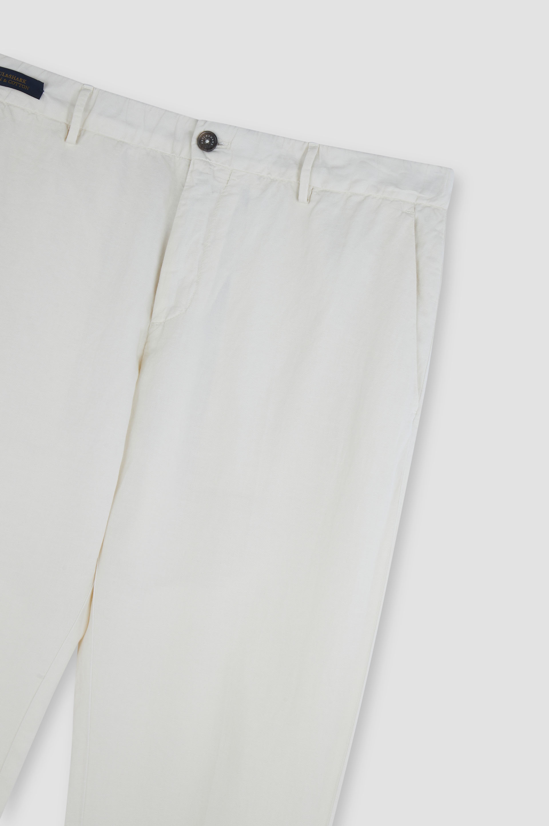 CHINO PANTS IN LINEN AND COTTON - 5