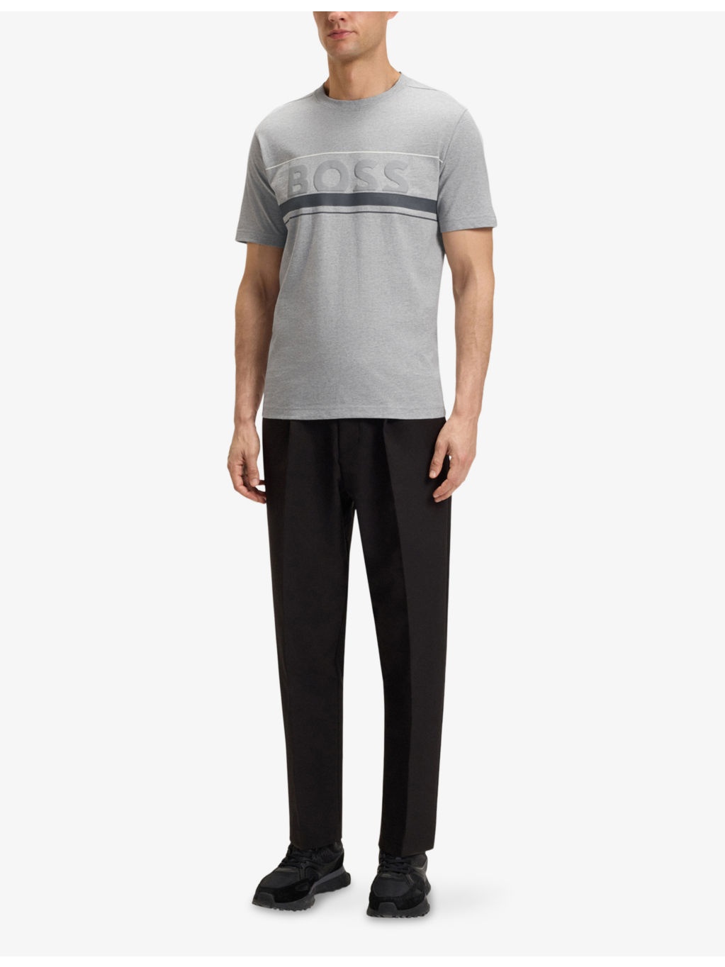 Brand-Print Short-Sleeve Cotton T-Shirt - 2