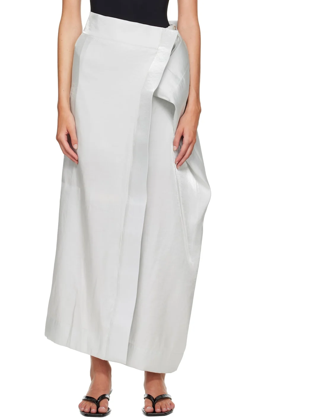 SSENSE Exclusive Gray Mercury Maxi Skirt - 1