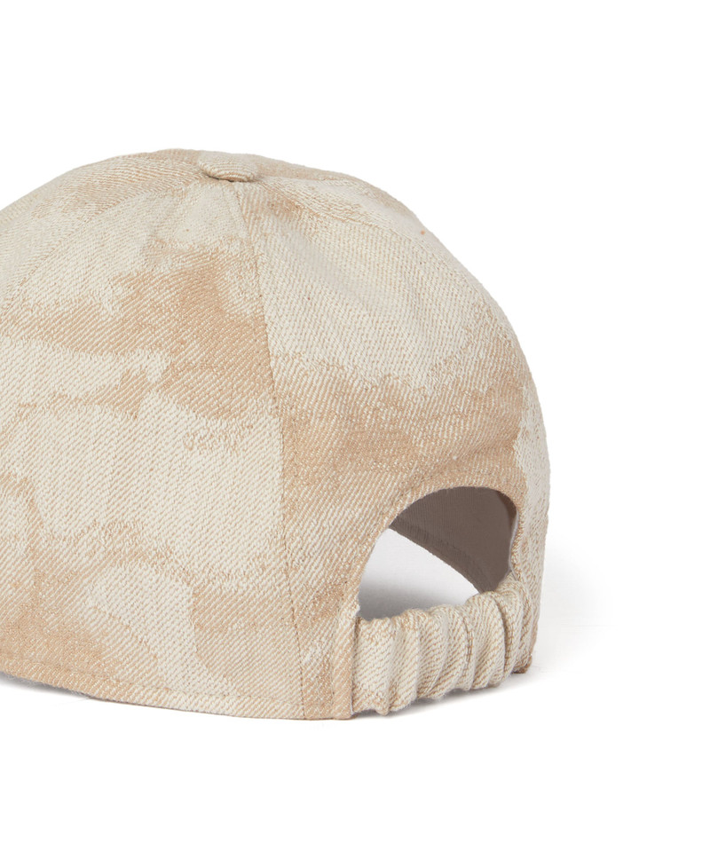 MSGM Jacquard baseball cap with large daisy design outlook