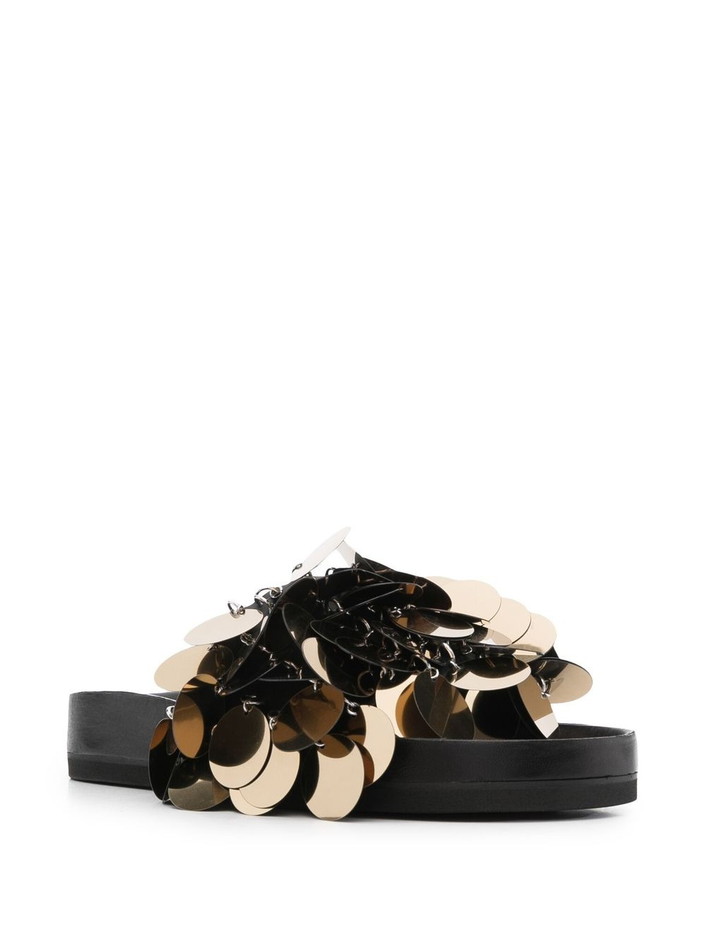 sequin-embellished slides - 2