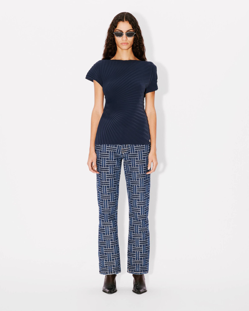 Sun-ray pleats T-shirt 5
