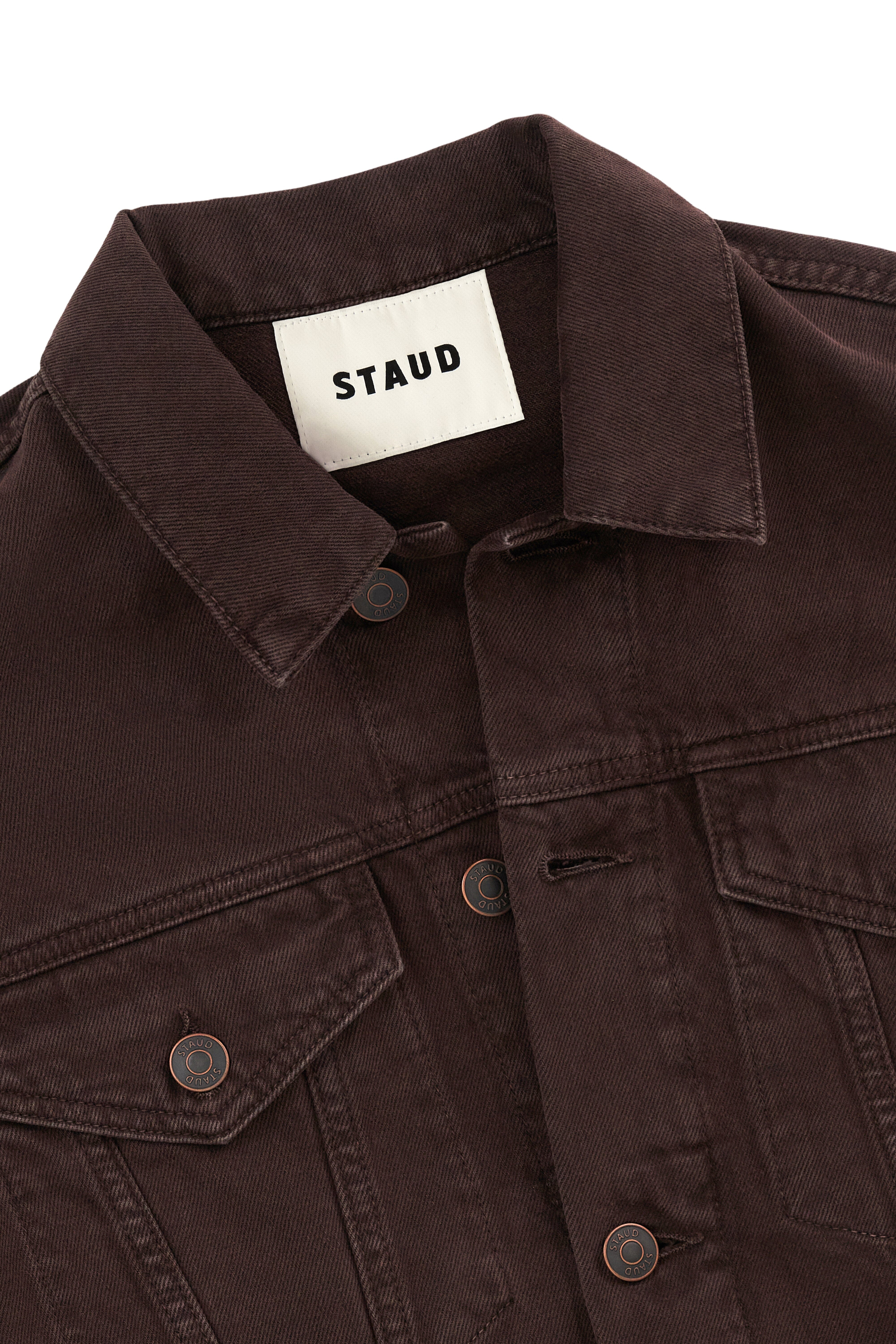 STAUD GLEN DENIM JACKET EARTH - 8
