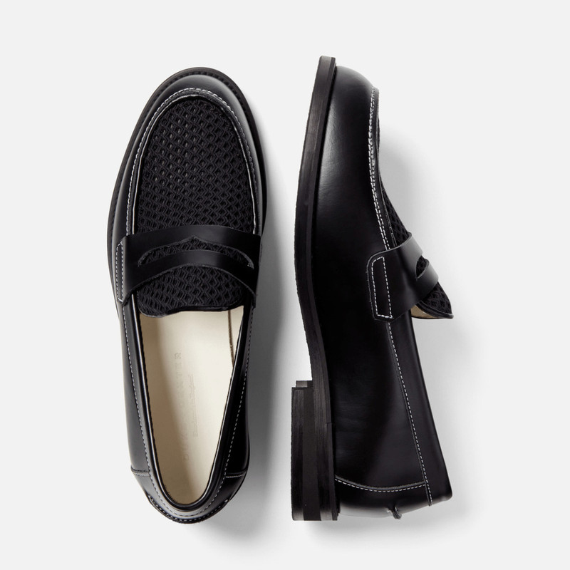 Wilde Black Rattan Penny Loafer - Men's 6