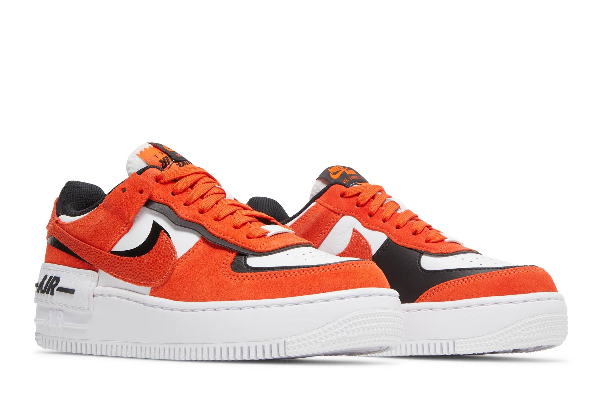 Wmns Air Force 1 Shadow 'Cracked Leather - Rush Orange' - 8