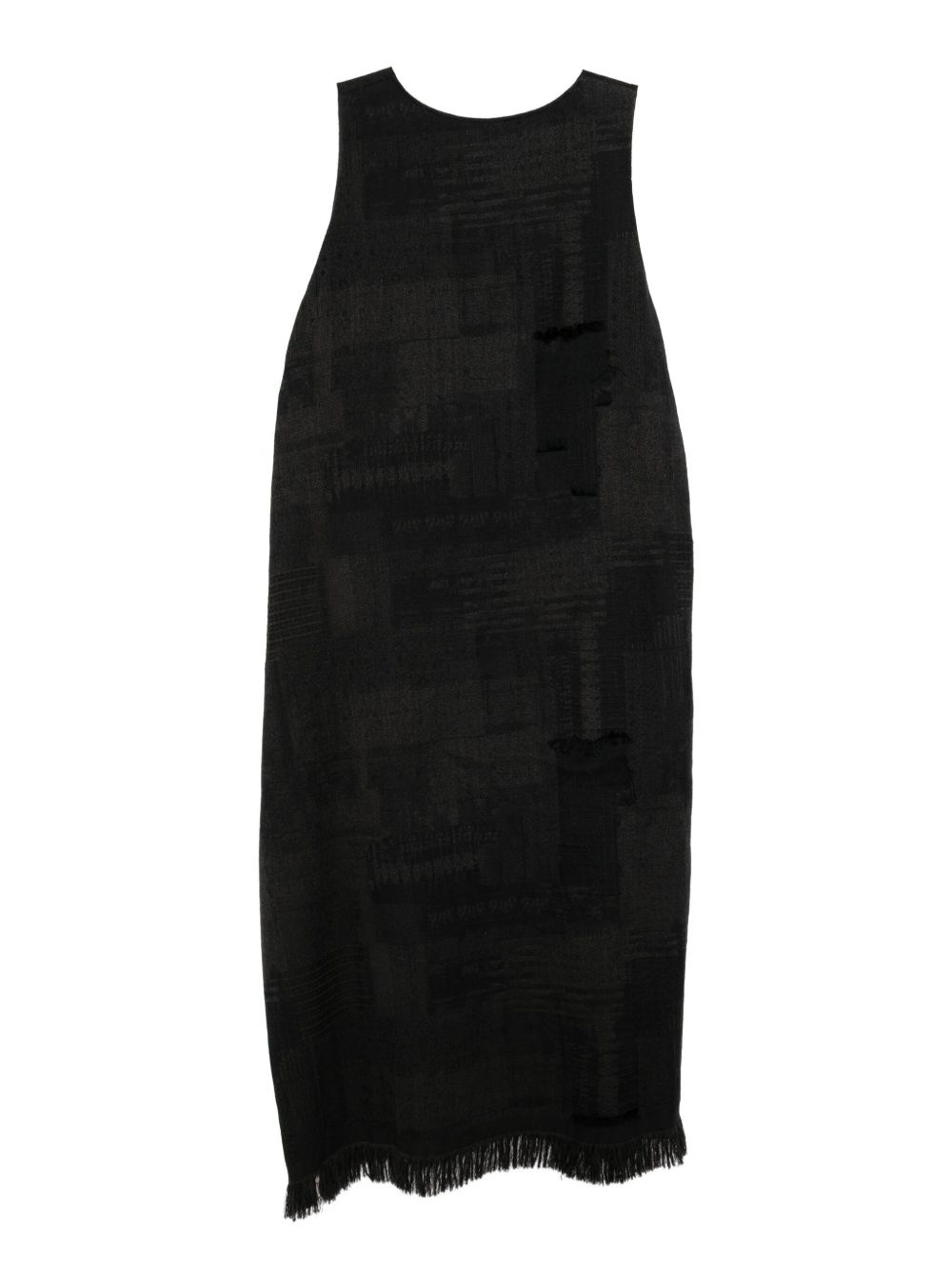 twill sleeveless dress - 2