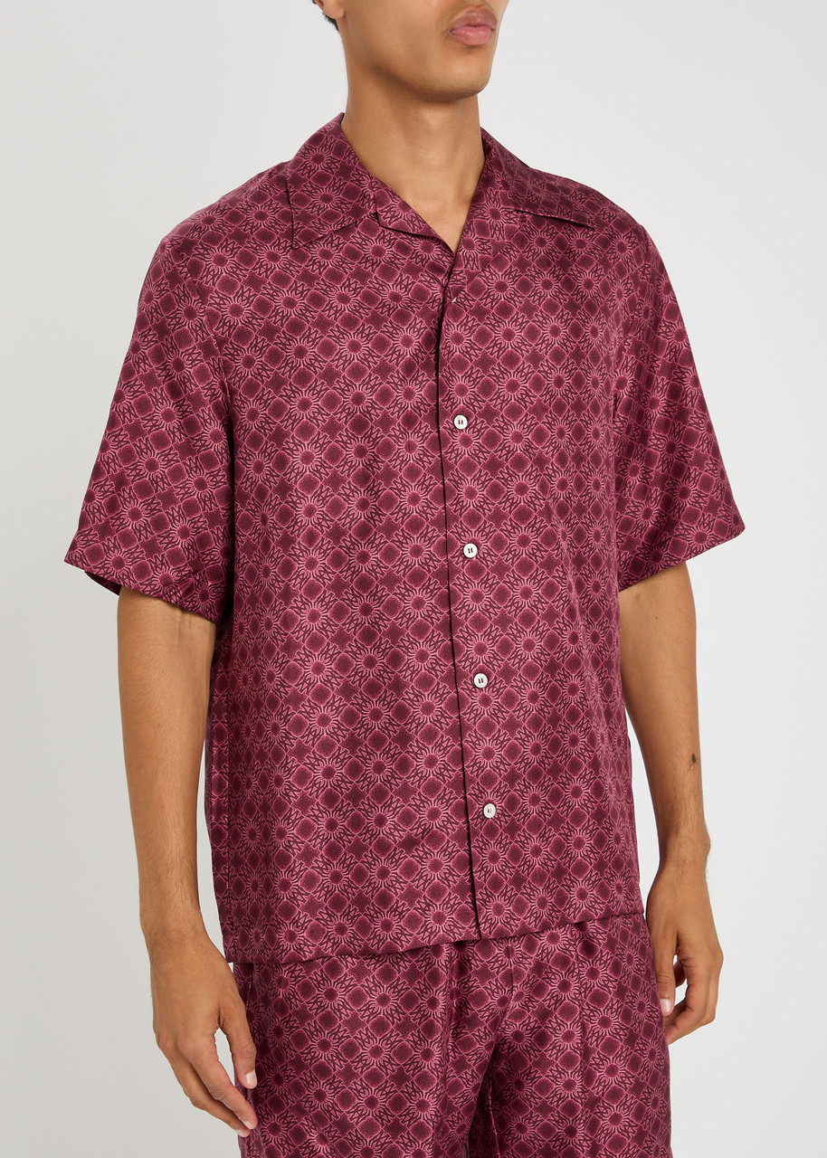 Amiri MA Quad Logo-monogrammed Silk Shirt - 2