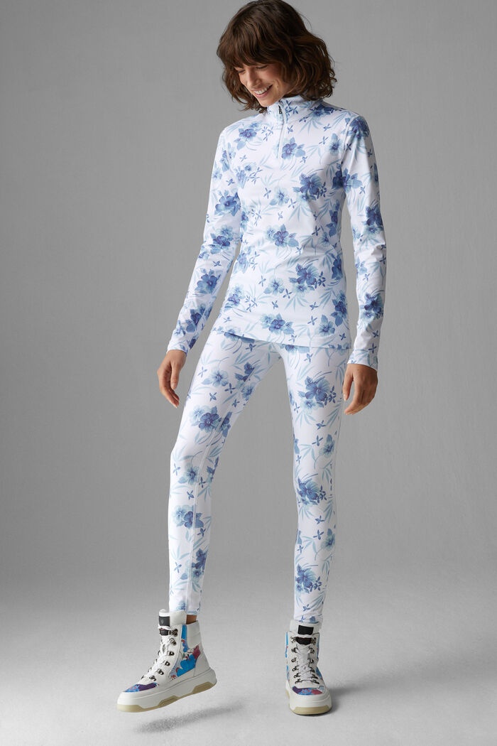 Love Tights in Blue/White - 4