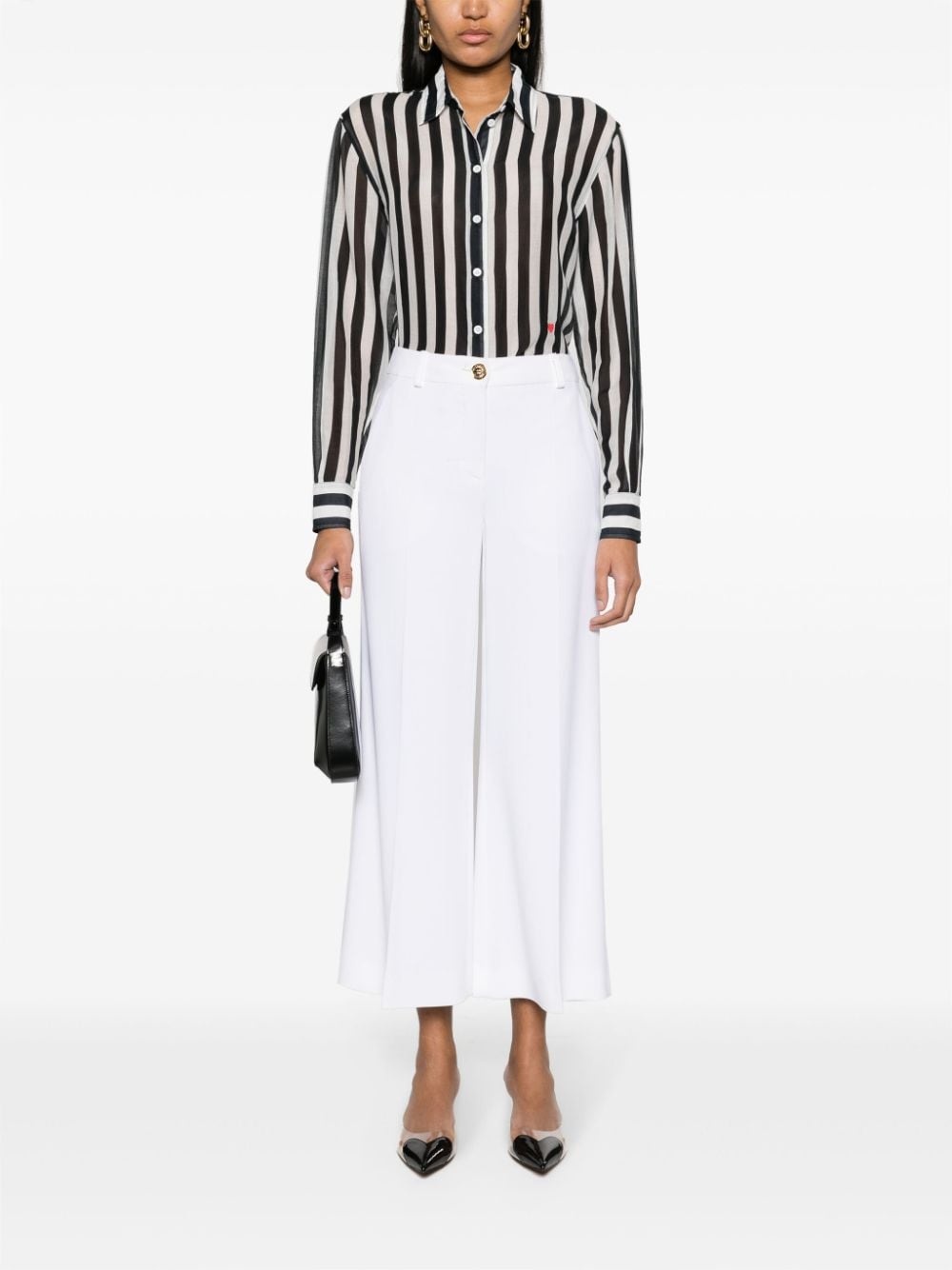striped cotton-blend shirt - 2