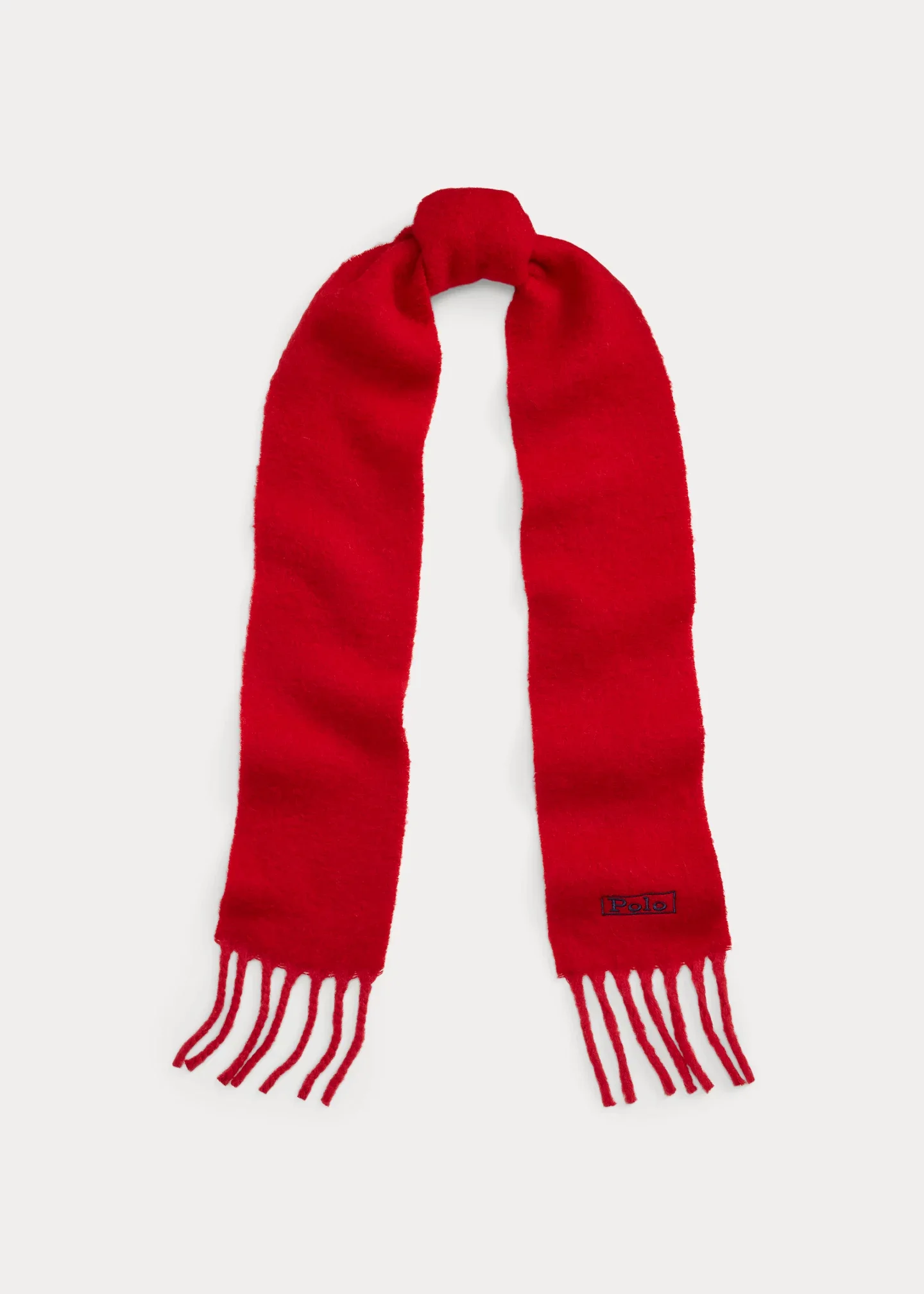 Brushed Wool-Blend Fringe Scarf - 1